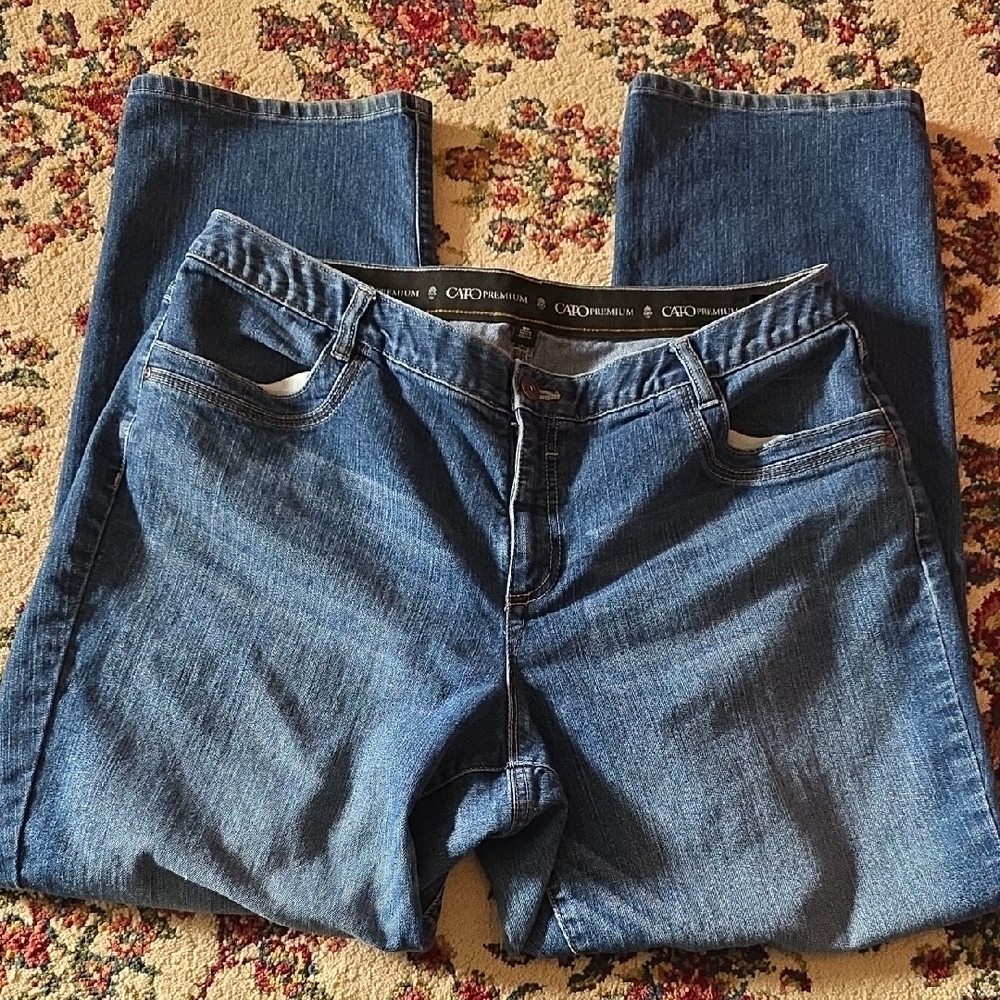 Cato Classic Blue Straight Leg Jeans